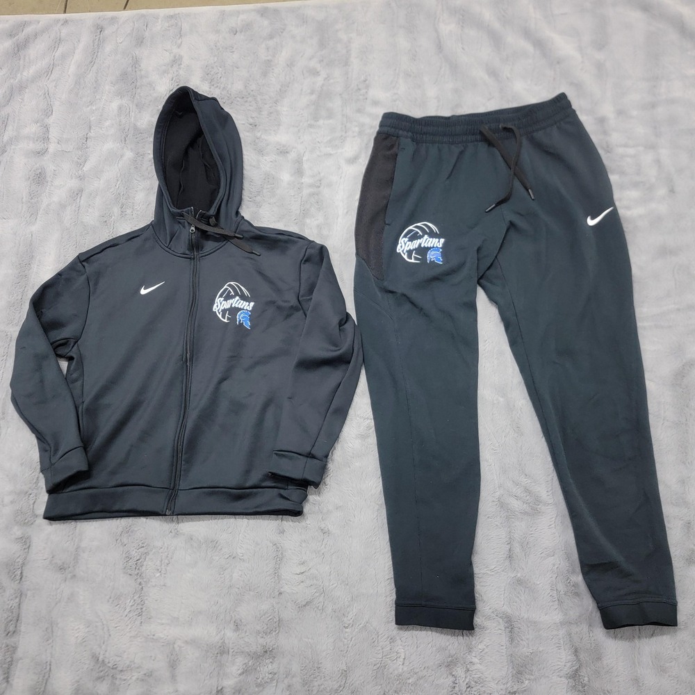 Michigan State Spartans Nike Tracksuit Set Womens M-L Basketball Hoodie Pants